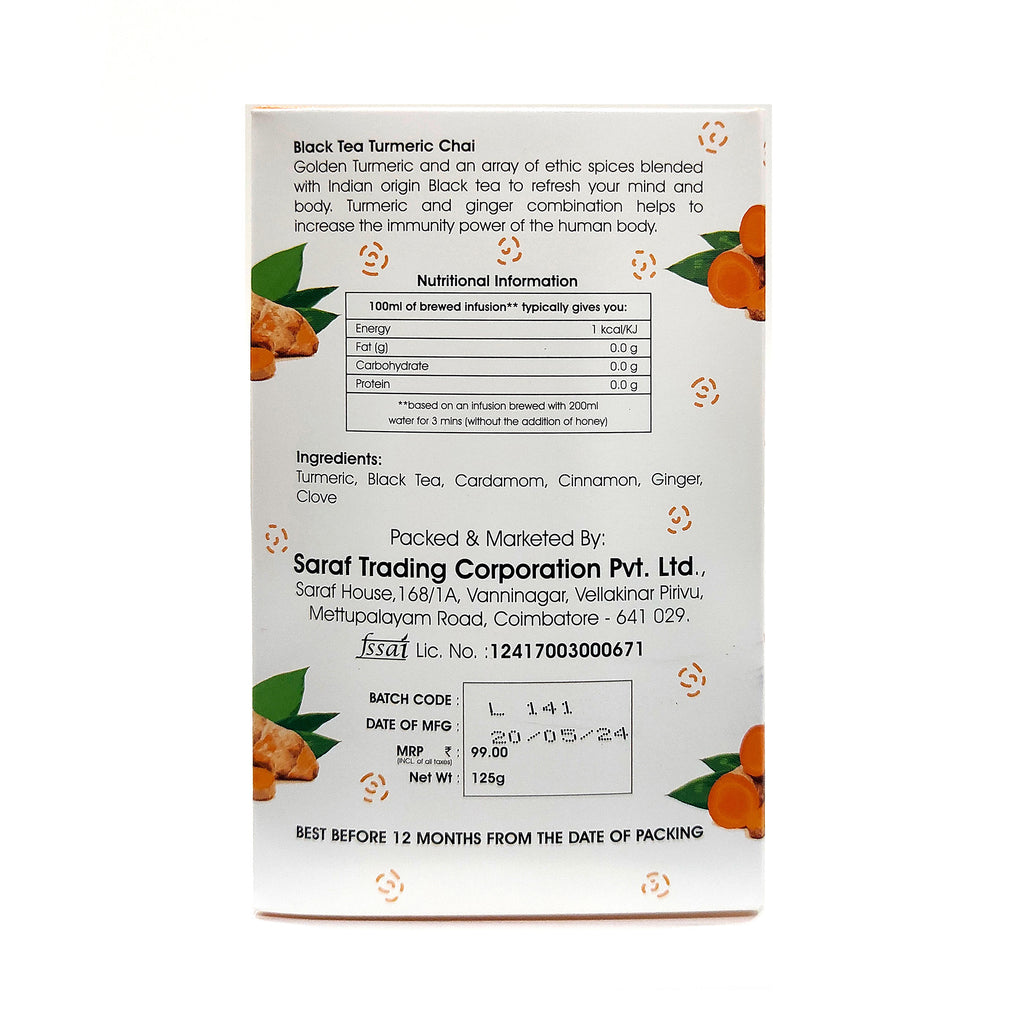 Black Tea Turmeric Chai